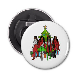 Abrebotellas Melanin Sistas Navidad Árbol Amistad Sista