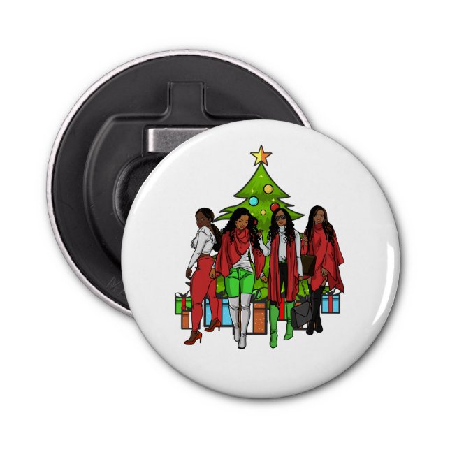 Abrebotellas Melanin Sistas Navidad Árbol Amistad Sista (Anverso)