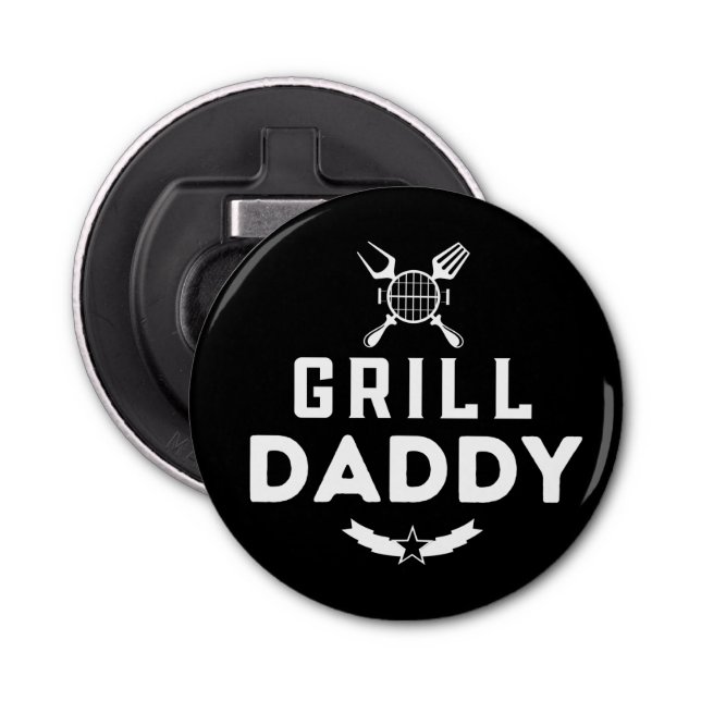 Abrebotellas Mens Grill Daddy BBQ y Fumar para el Día del Padre (Anverso)
