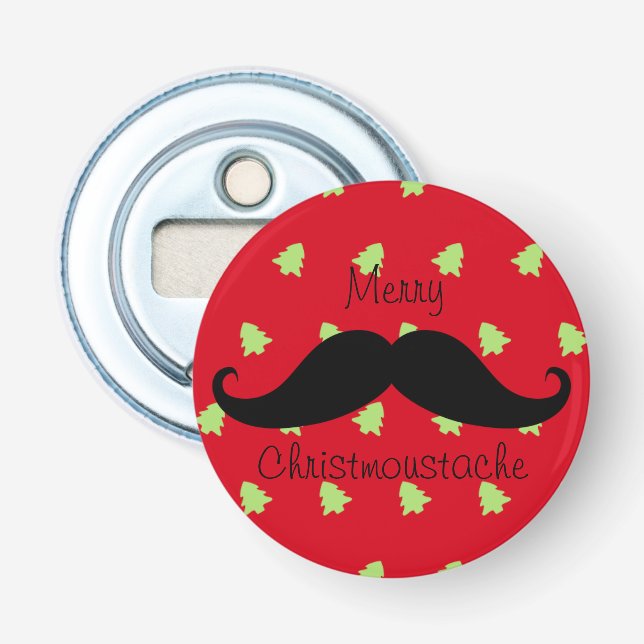 Abrebotellas Merry Christmustache (Anverso)