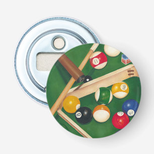 Abrebotellas Mesa estilo Billar con bolas y chalecos