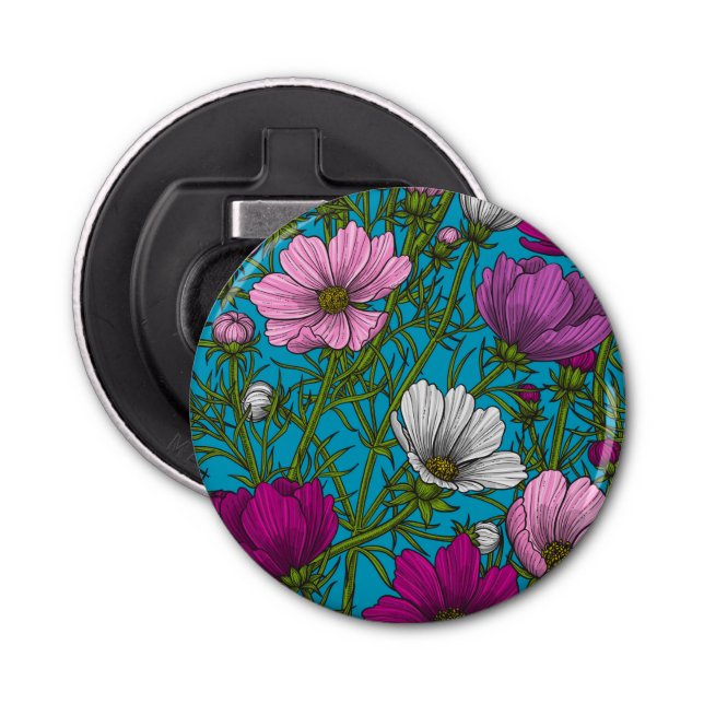 Abrebotellas Mezcla de cosmos en azul (Anverso)