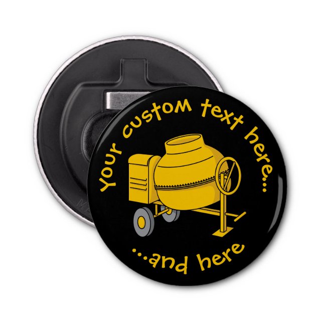 Abrebotellas Mezclador de concreto (Anverso)