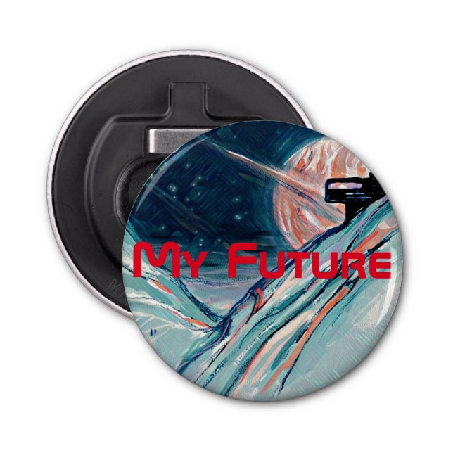 Abrebotellas Mi futuro hogar en el espacio (Anverso)