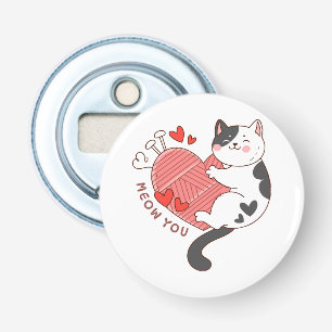 Abrebotellas Miau eres gato lindo día de San Valentín