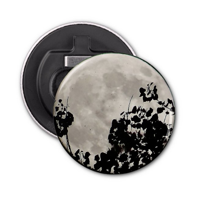 Abrebotellas Moda detrás de hojas oscuras (Anverso)