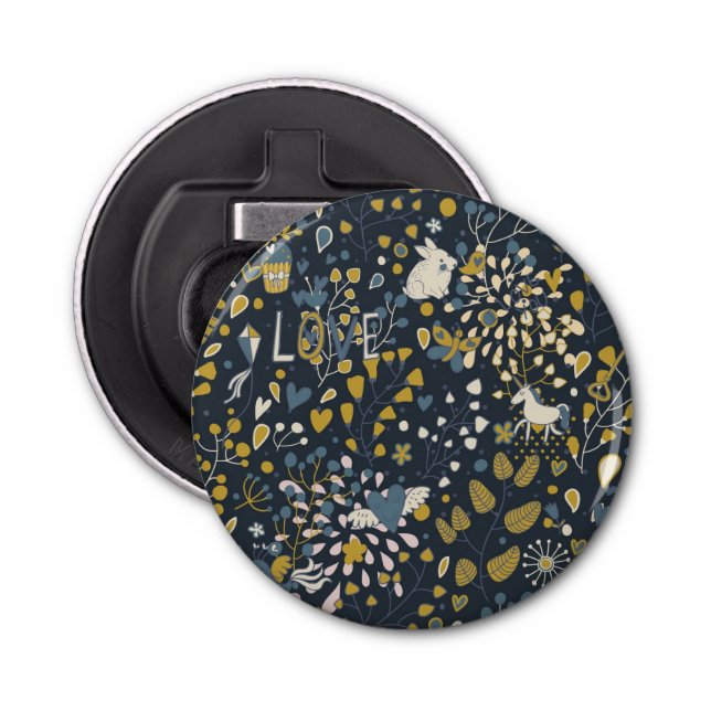 Abrebotellas Modelo abstracto del vintage (Anverso)