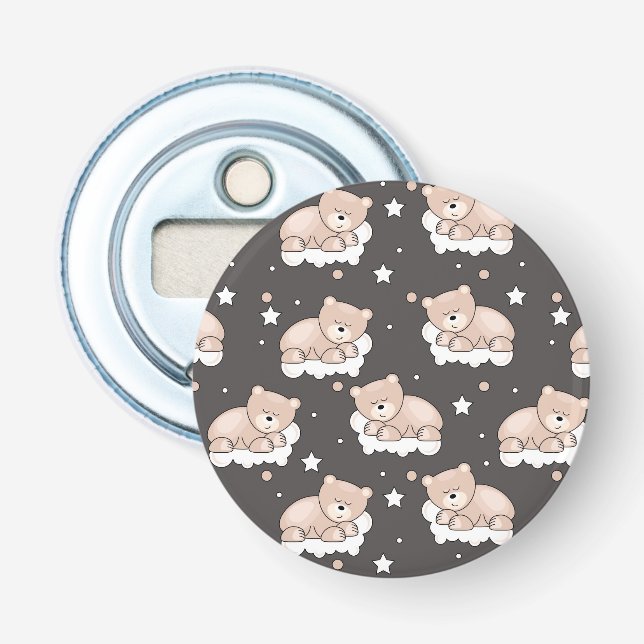 Abrebotellas modelo con pequeño dormir del oso (Anverso)