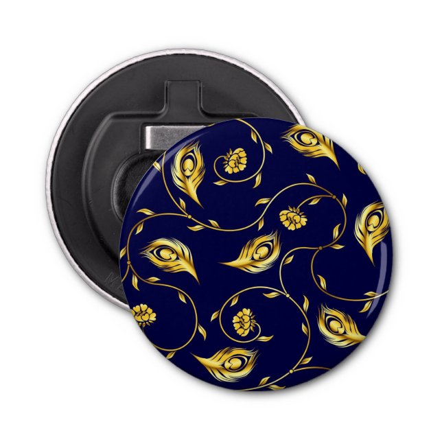 Abrebotellas Modelo de la sari del pavo real (Anverso)