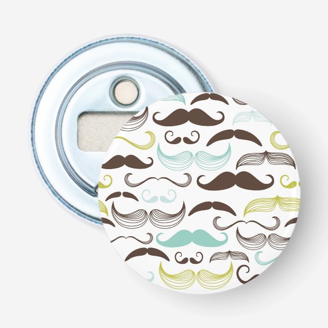 Abrebotellas Modelo del bigote, estilo retro 2 (Anverso)