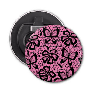 Abrebotellas modelo del cordón con las mariposas