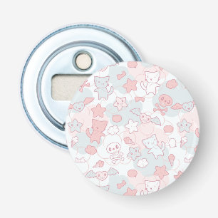 Abrebotellas modelo del kawaii con doodle
