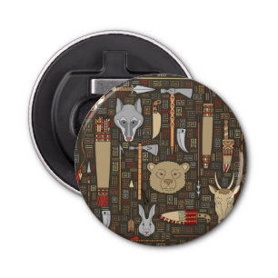 Abrebotellas Modelo étnico de la caza