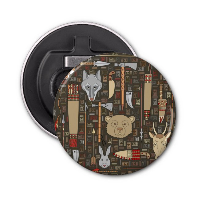 Abrebotellas Modelo étnico de la caza (Anverso)