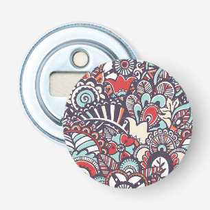 Abrebotellas Modelo floral del Doodle de Paisley