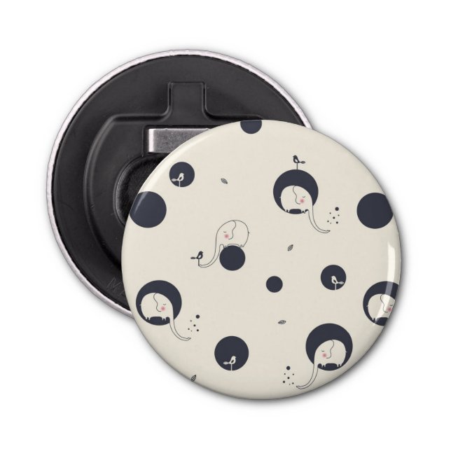 Abrebotellas Modelo tímido del elefante (Anverso)