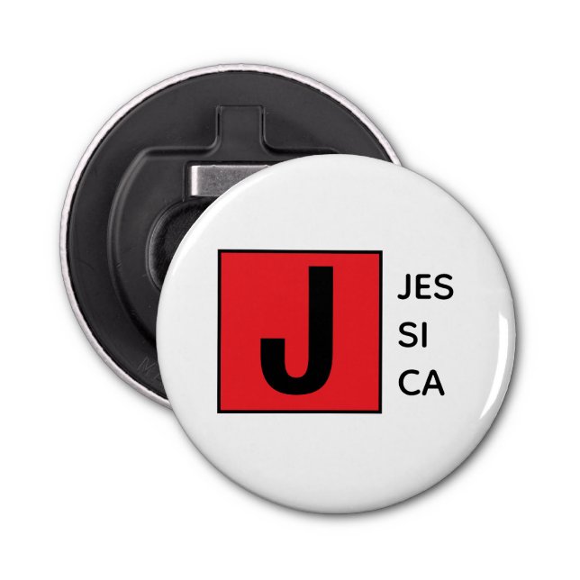 Abrebotellas Modern Elegant Plain Professional Name Monogram (Anverso)