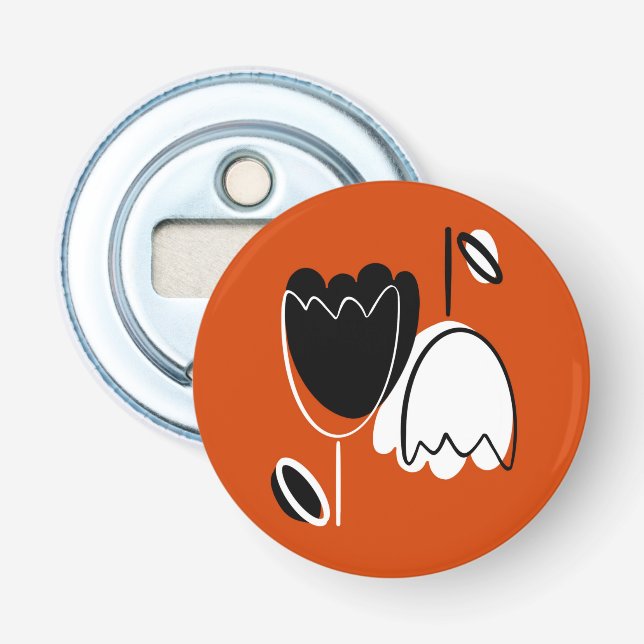 Abrebotellas Modern Floral  (Anverso)