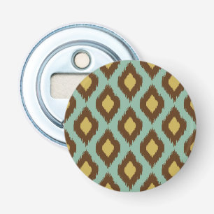 Abrebotellas Moderno ikat tribal amarillo azul moderno