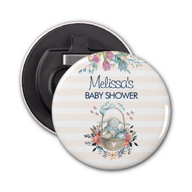 Abrebotellas Momma Bunny en Baby Shower de Basket & Tulip Flora (Anverso)
