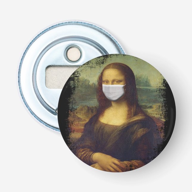 Abrebotellas Mona Lisa Con Máscara (Anverso)