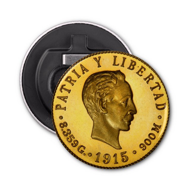 Abrebotellas Moneda de José Martí (1915) (Anverso)