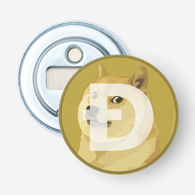 Abrebotellas Moneda de perro (DOGE) (Anverso)