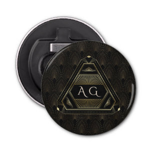 Abrebotellas Monograma del Art Deco 20 de los grandes gatsby ne