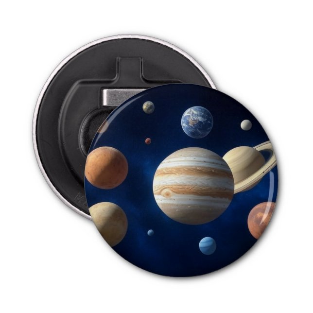 Abrebotellas Montaje del sistema solar (Anverso)