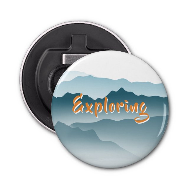 Abrebotellas Montañas rodando Resumen Pintando a los amantes de (Anverso)