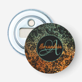 Abrebotellas Moody Floral Shimmery Monograma personalizado