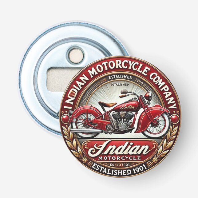 Abrebotellas Motocicleta Indian (Anverso)