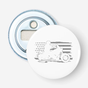 Abrebotellas Motocicleta patriótica bandera estadounidense vint