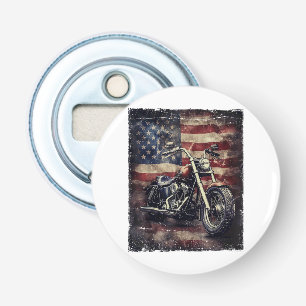 Abrebotellas Motocicleta Vintage Bandera EEUU Biker Retro Ameri