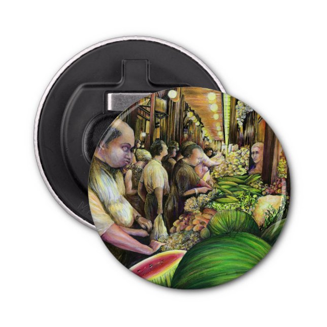 Abrebotellas Muchos hombres, muchos melones, Budapest (Anverso)