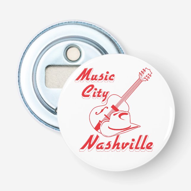 Abrebotellas Nashville. Ciudad de la música (Anverso)