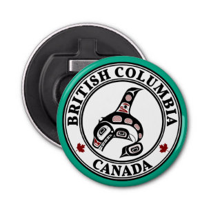 Abrebotellas Nativo americano Red Black Haida Orca Killer Whale