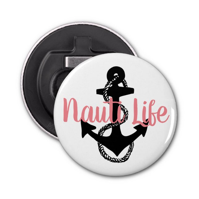 Abrebotellas NAUTI LIFE náutico lindo con ancla | (Anverso)