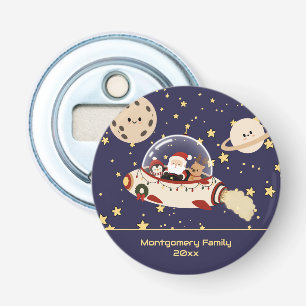 Abrebotellas Nave espacial personalizada de Santa Navidad