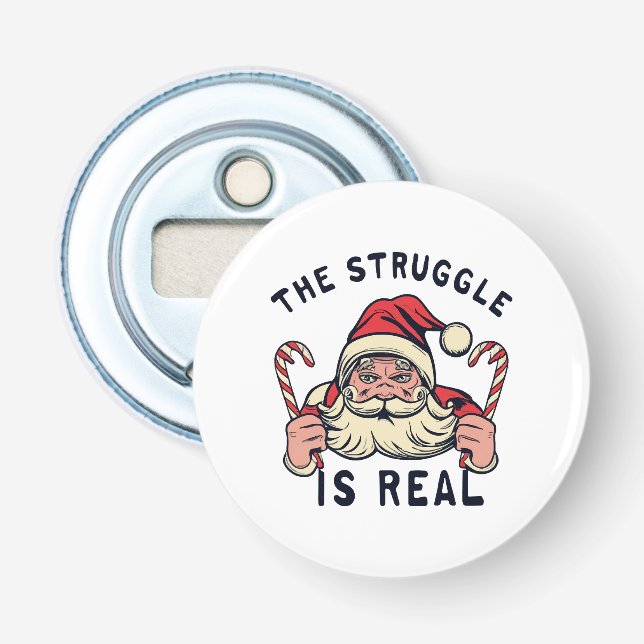 Abrebotellas Navidad blanca, LA LUCHA ES REAL (Anverso)