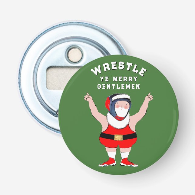 Abrebotellas Navidad de lucha libre (Anverso)