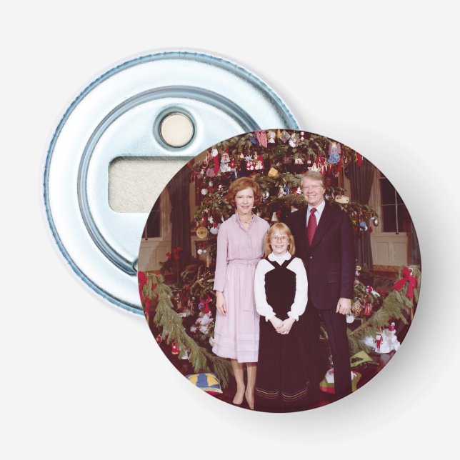 Abrebotellas Navidad Presidente James Jimmy Carter Casa Blanca (Anverso)