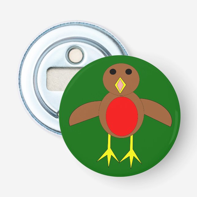 Abrebotellas Navidad Robin Bottle Opener (Anverso)