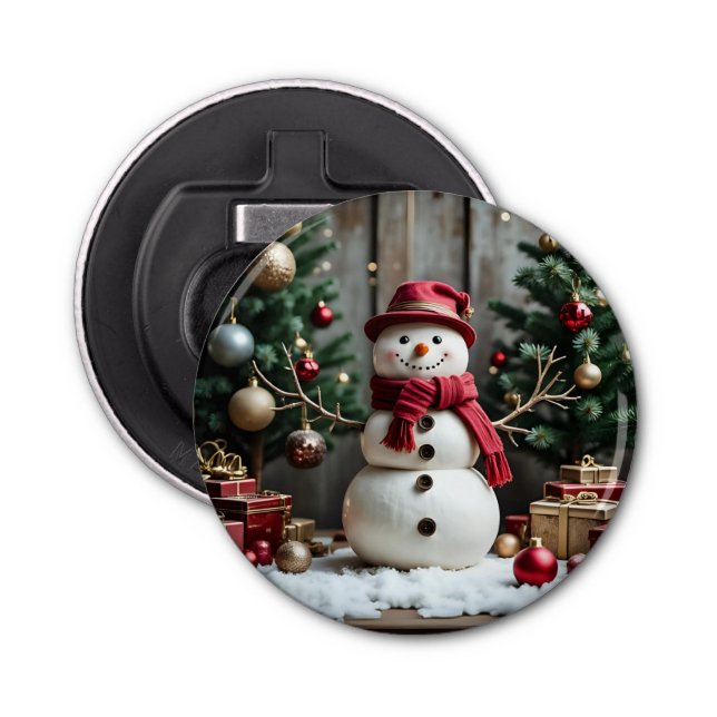 Abrebotellas Navidad vintage - Apertura de botellas (Anverso)