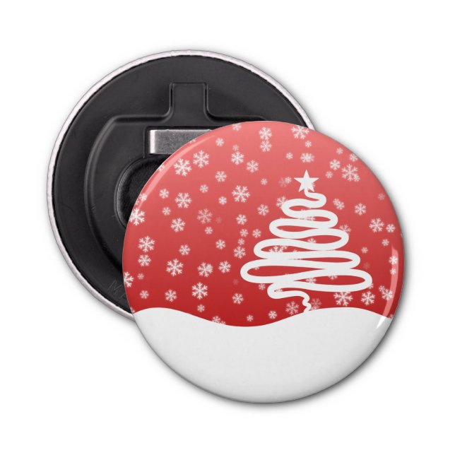 Abrebotellas Navidades blancos (Anverso)