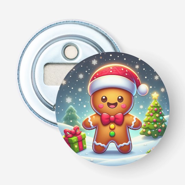 Abrebotellas Navidades caprichosos/hombre de pan de jengibre de (Anverso)