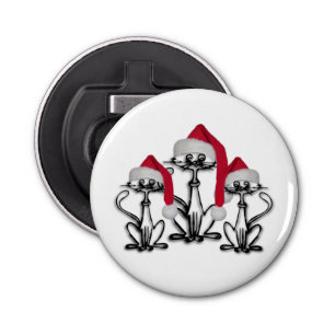 Abrebotellas Navidades Caroling Cats Joyous Fun