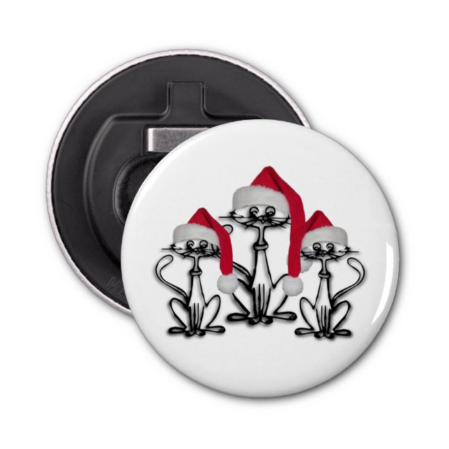 Abrebotellas Navidades Caroling Cats Joyous Fun (Anverso)