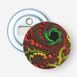 Abrebotellas Navidades Colores Mandelbrot Bottle Opener