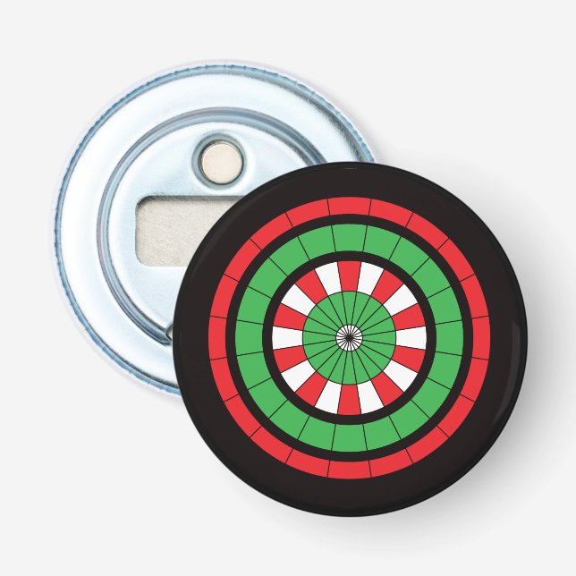 Abrebotellas Navidades Dartboard (Anverso)